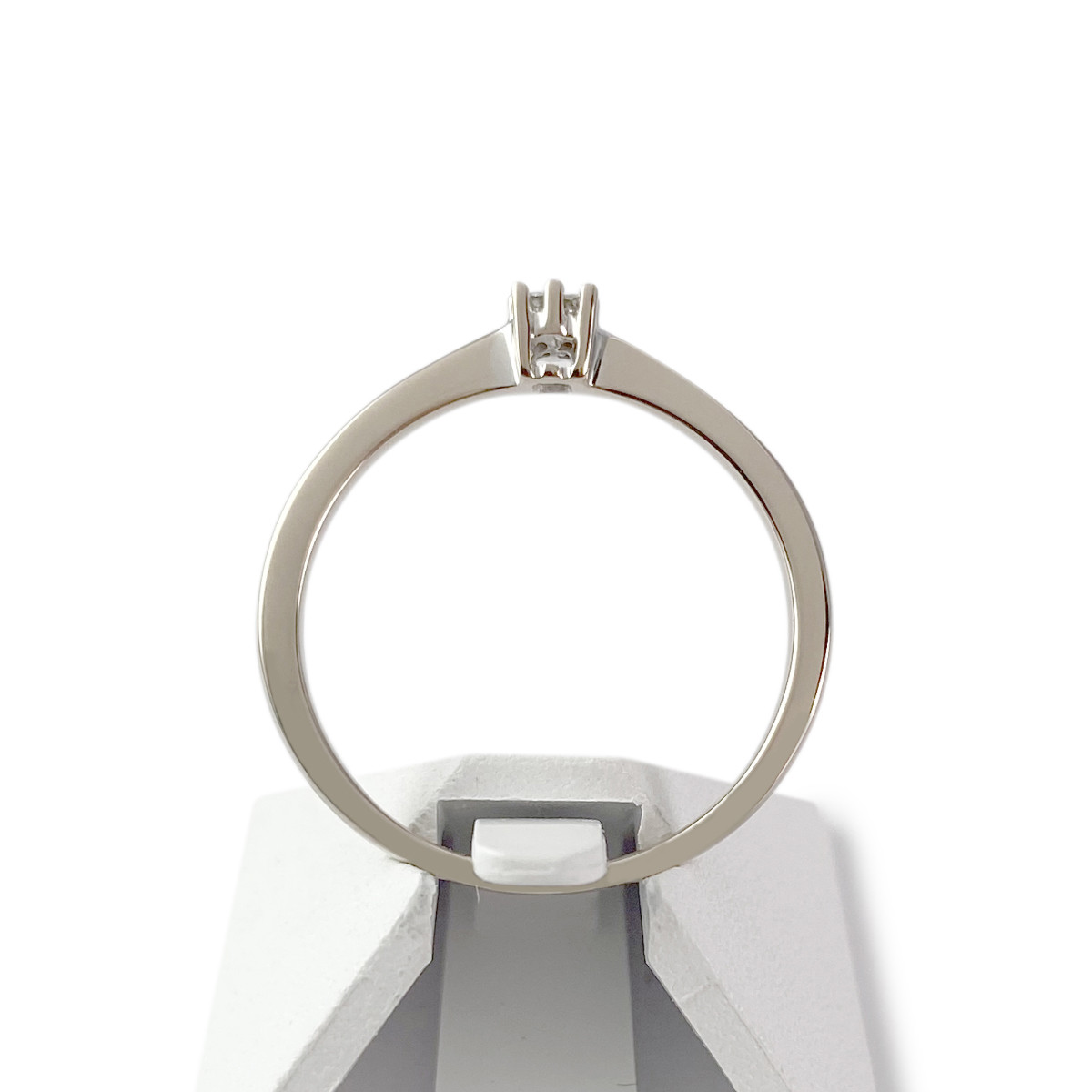 Bague d'occasion or 750 blanc diamants