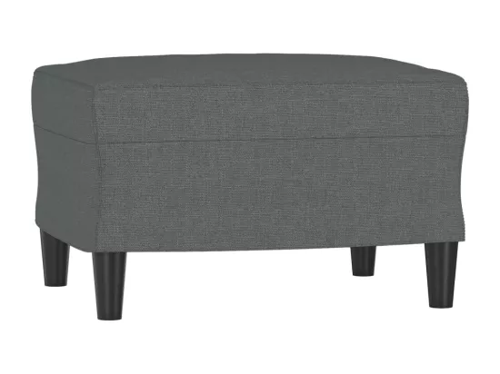 Repose-pied Gris foncé 60x50x41 cm Tissu