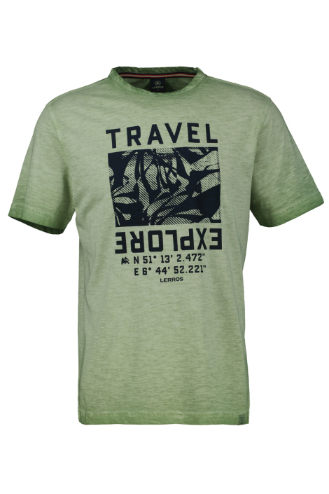 Lerros groene heren t-shirt