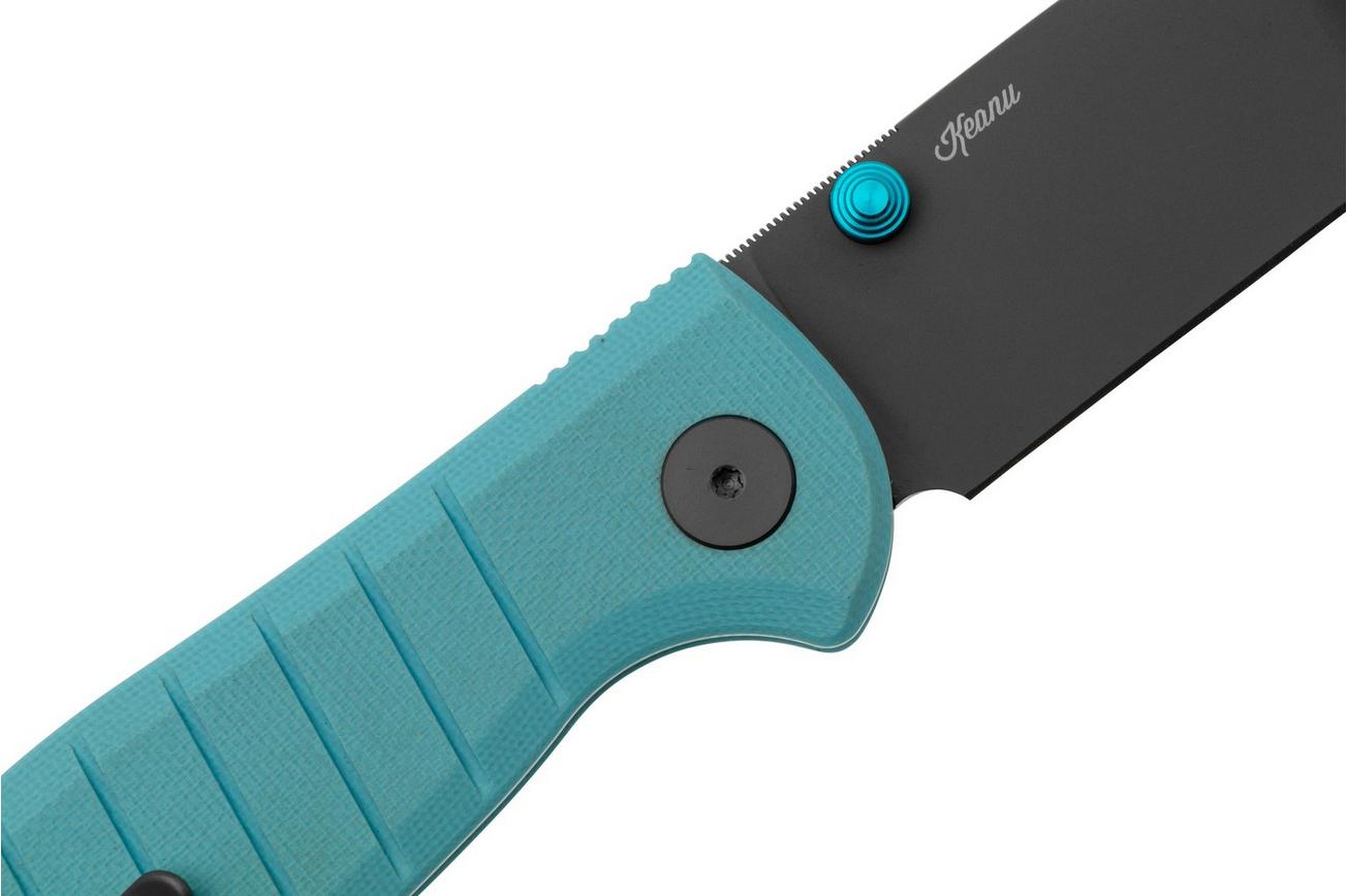 Bestechman Goodboy BMK04C Grey PVD Blue G10, zakmes