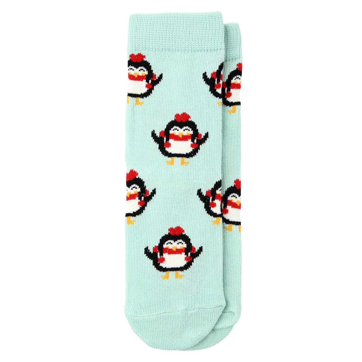 Topolino 1 Paar Kinder Socken im Weihnachts-Dessin mintgrün