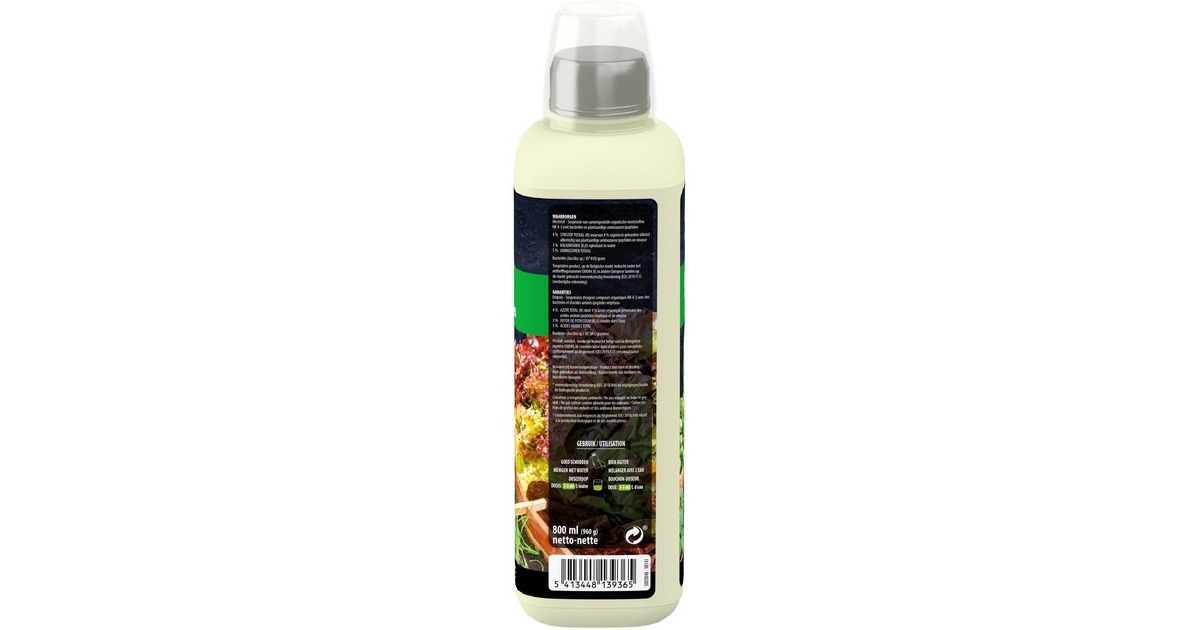 DCMVloeibare Plantenvoeding Groenten & Kruiden 0,8 L meststof