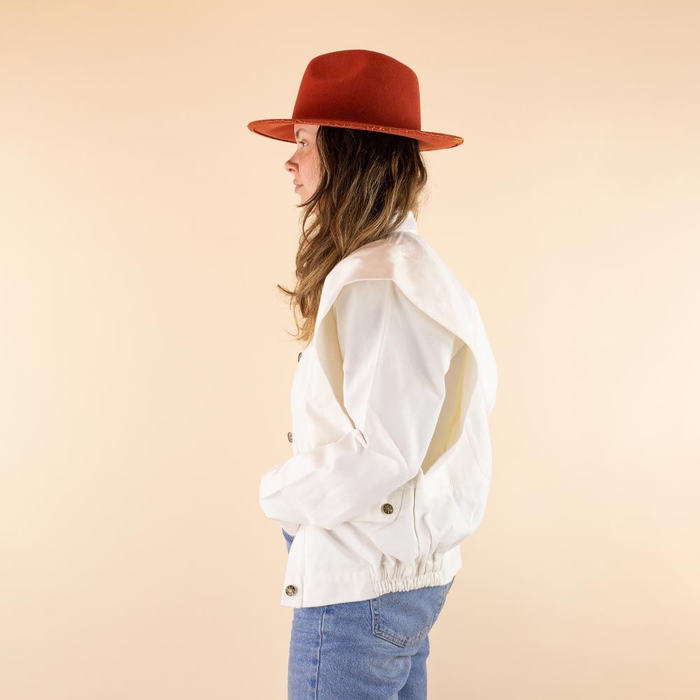 Moonrise dames spijkerjas wit Leda