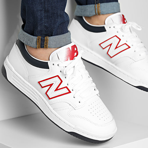 Baskets 480 BB480LWG White Red Navy