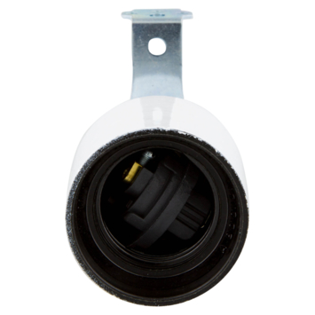 Handson lampfitting E27 haakse beugel wit
