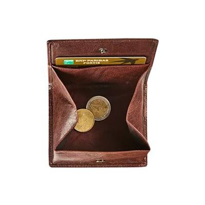 Maverick Rough Gear - Portefeuille - RFID with credit card slots - cuir de buffle pleine fleur à tannage végétal - brun