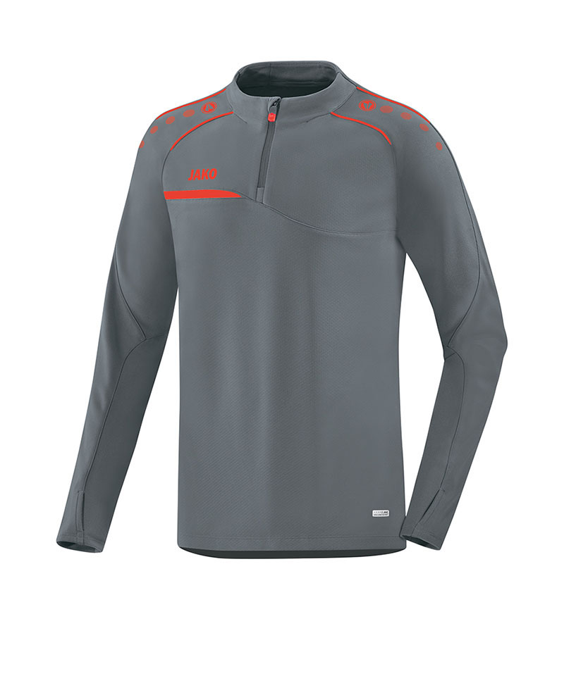 JAKO Prestige Ziptop Grau Rot F40