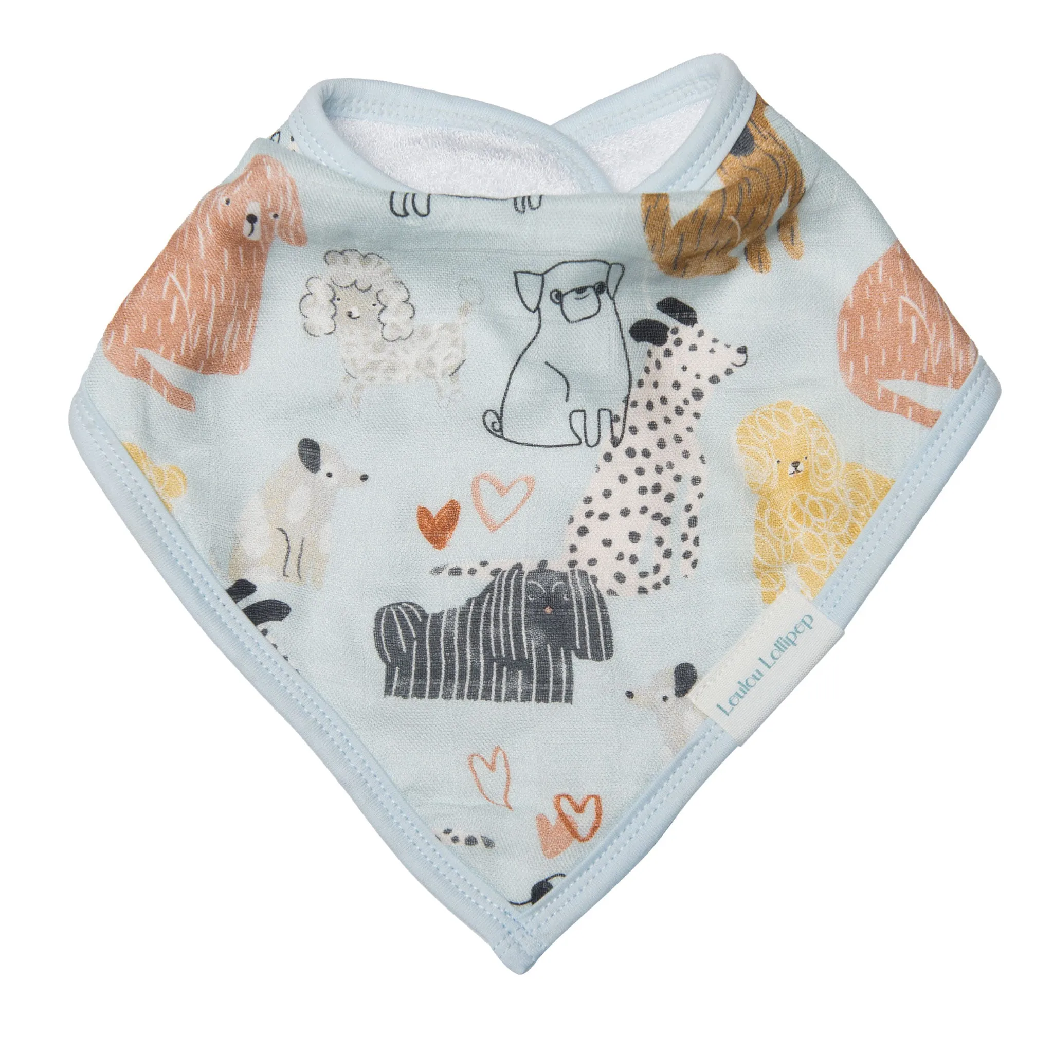 Loulou Lollipop Bavoirs Bandana Mousseline Paquet de 2 - Chiens