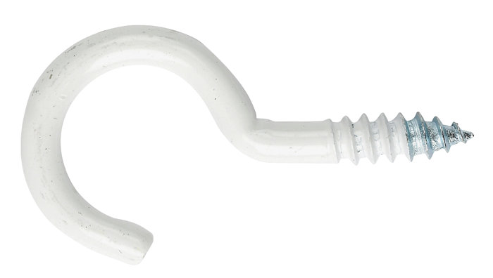 NKT Fasteners skruekrog hvid 5,0 x 65 mm 2 stk.