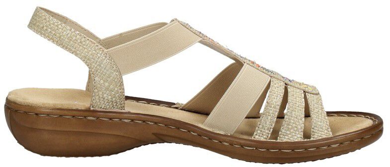 Rieker Sandalen Plat beige