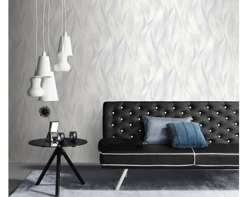Vliesbehang 10148-31 Fashion for Walls II bloemengrijs