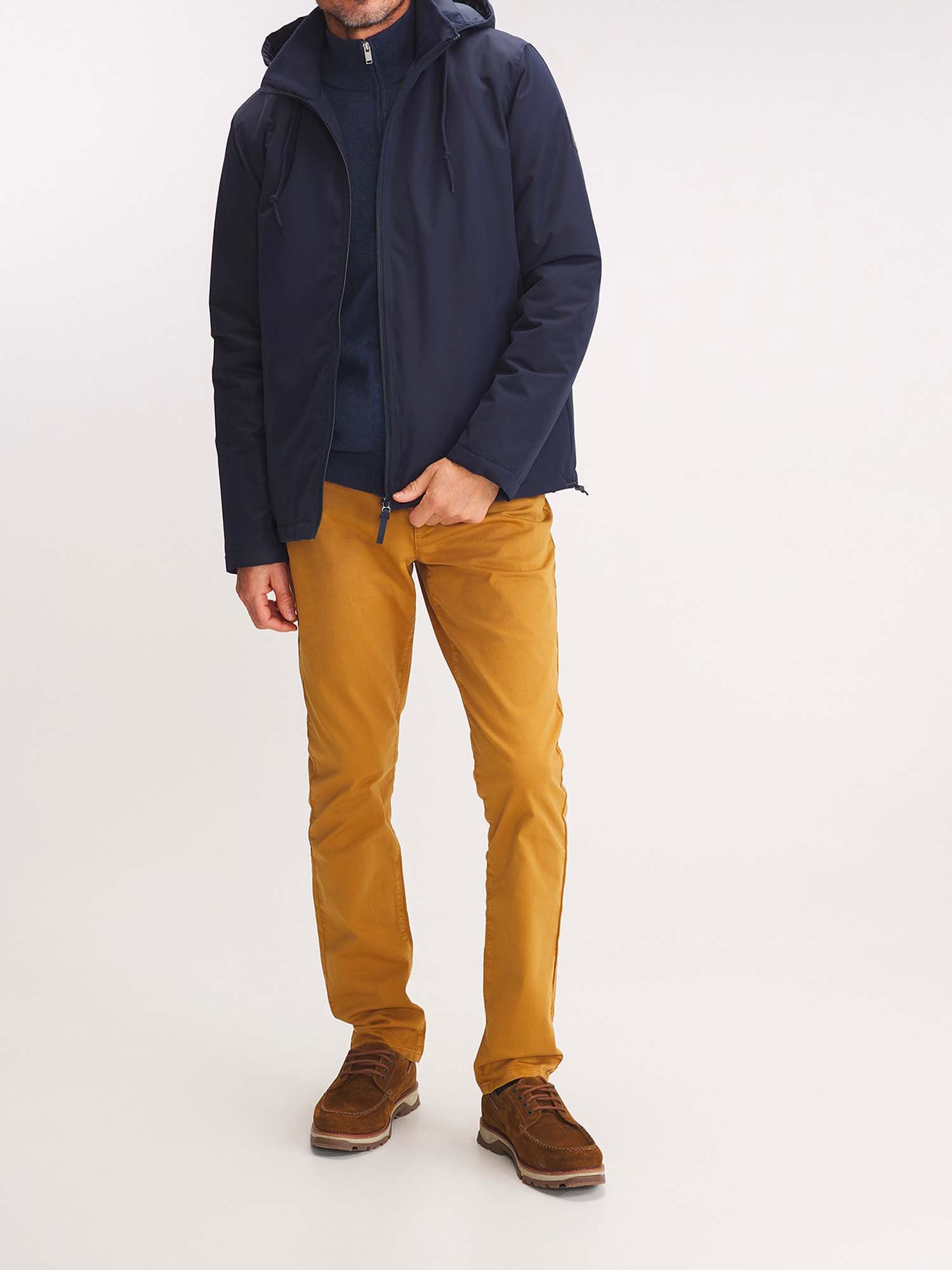 Veste Homme Imperméable Capuche Marine