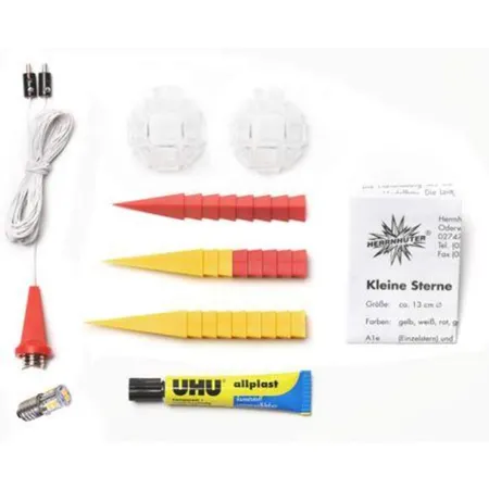 Herrnhuter Sterne Innenstern A1b gelb/rot Bausatz, ø 13cm, mit LED