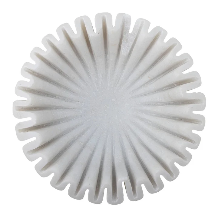 Bloomingville - Harmonia Schale, Marmor weiss