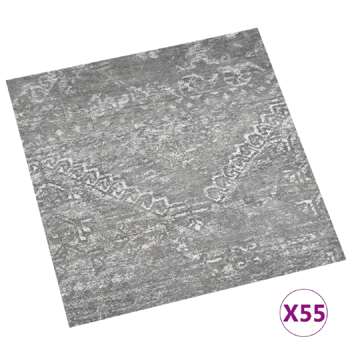 vidaXL - Dalles PVC autoadhésives - Gris béton