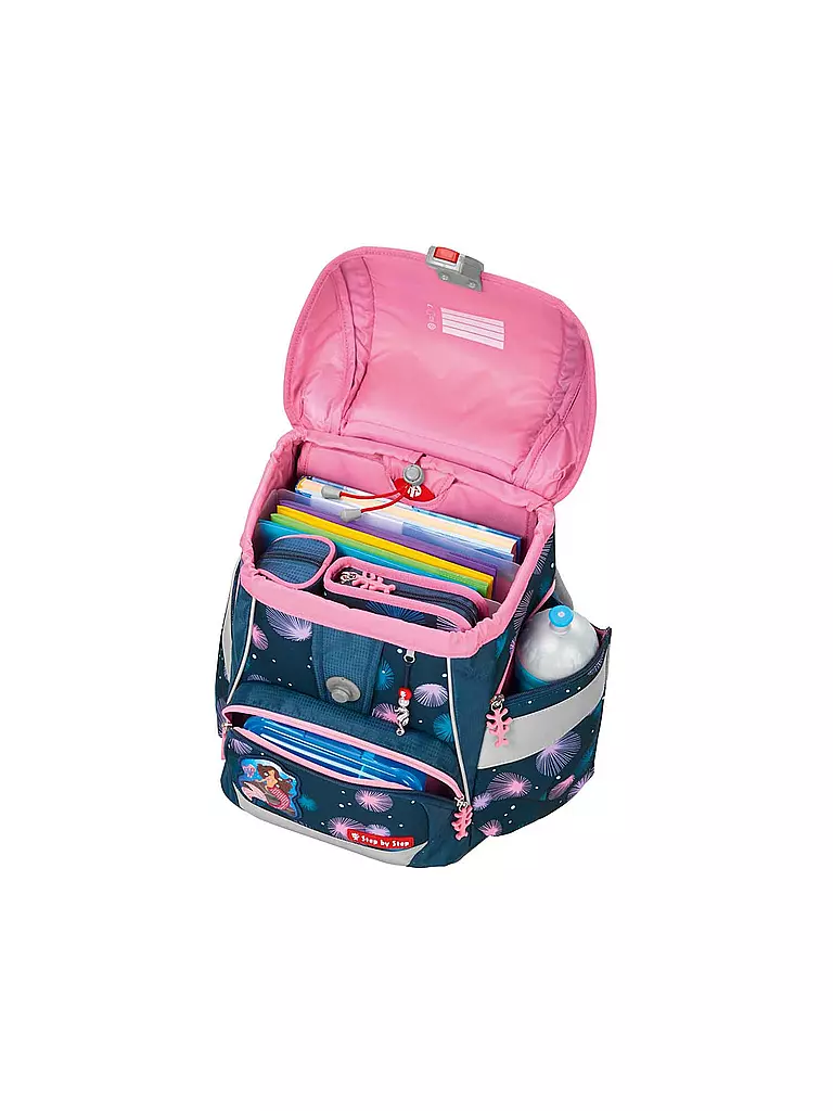 STEP BY STEP Schultaschen Set 6tlg - 2in1 Plus Mermaid Delia blau