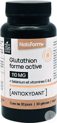 Nat&Form Glutathion Forme Active 110mg 30 Gélules
