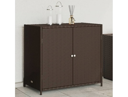 VIDAXL - Armoire de jardin Armoire de rangement de jardin marron 83x45x76cm résine tres...