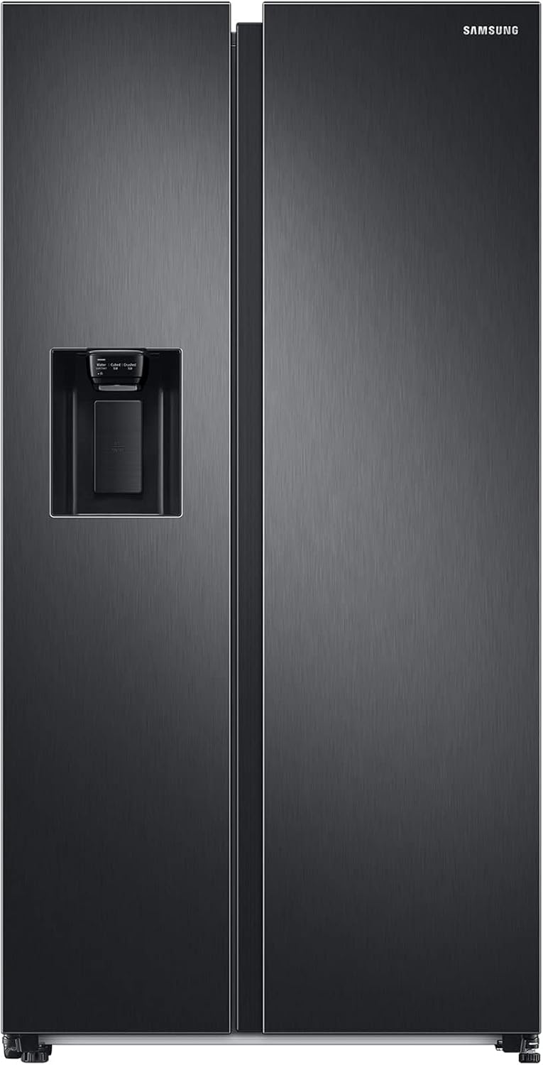 RS6GA8521B1/EG Side-by-Side Kühlschrank, 178 cm, 634 ℓ, 225 ℓ Gefriervolumen, Space Max Technologie, Premium Black Steel