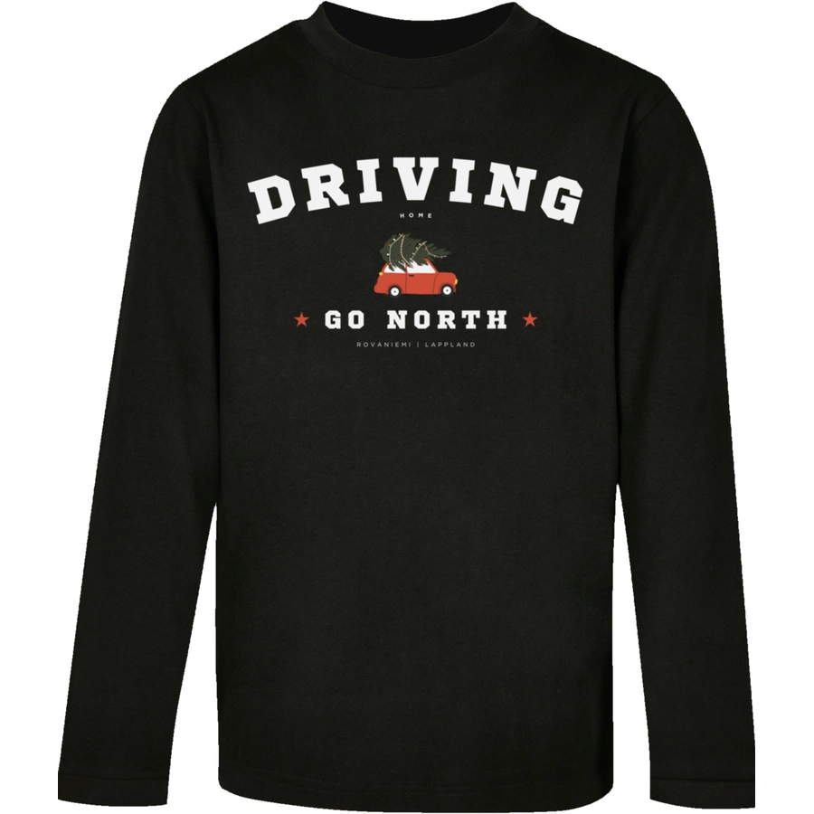 F4NT4STIC Longsleeve Shirt Driving Home Weihnachten schwarz
