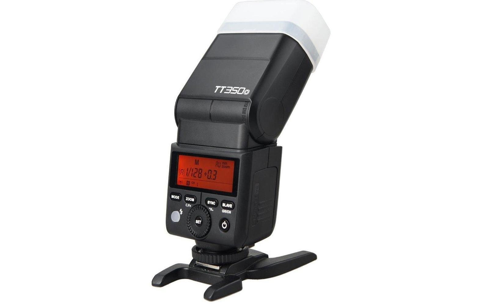 Blitzgerät TT350o<br>Leistungsstarkes Blitzgerät für diverse Olympus- und Panasonic-Modelle