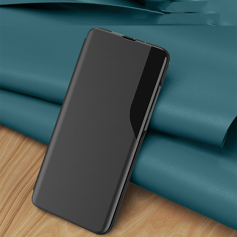 Samsung Galaxy S23 FE Leder Hülle Small Window View Flip Case - Dunkelblau