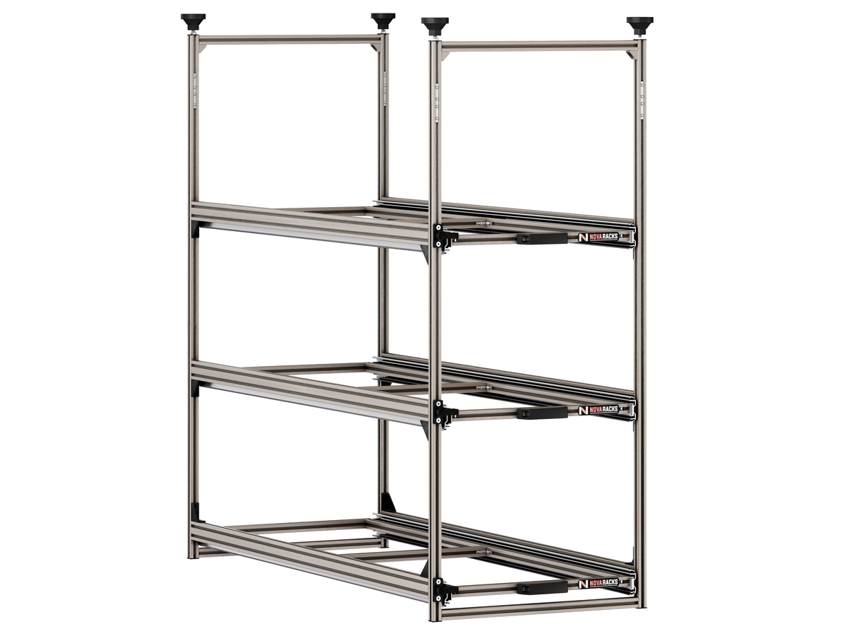 Nova Racks Serie M 3 Levels schuifopbergsysteem - 40x120x122 cm