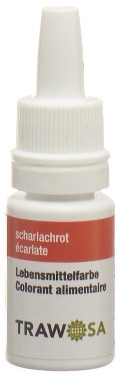 TRAWOSA Lebensmittelfarbstoff scharlachrot 10 ml
