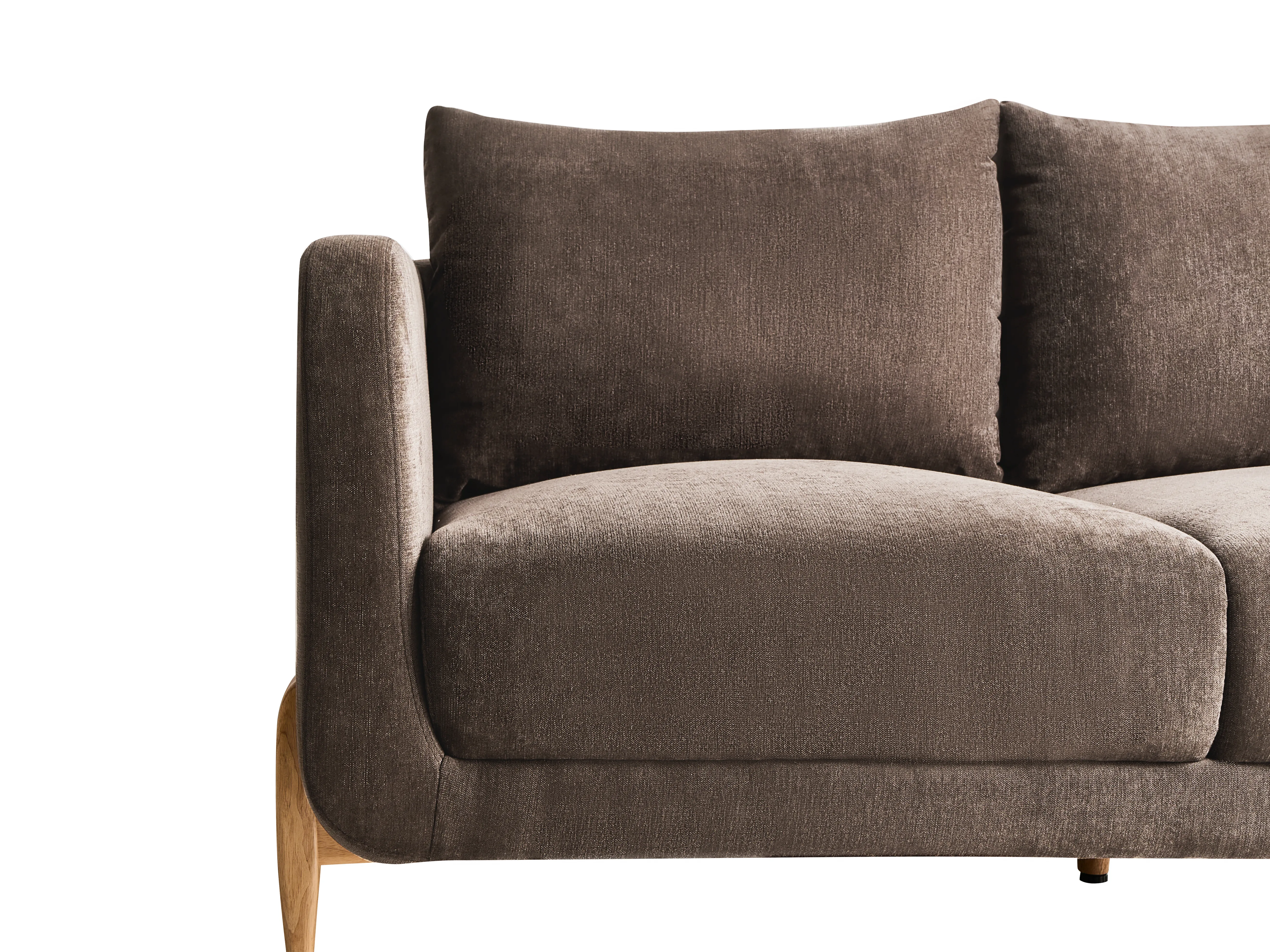 Bank 2-zits GIMO Chenille Donkerbruin