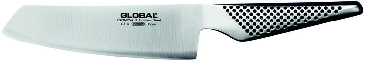 Global GS-5 grøntsagskniv orientalsk 14 cm. Mat stål