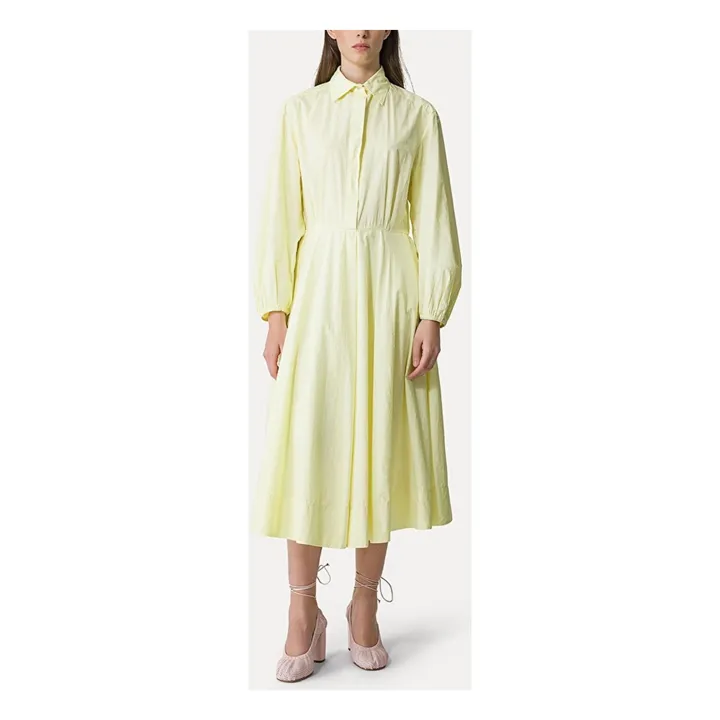 Forte Forte Robe Popeline de Coton | Jaune