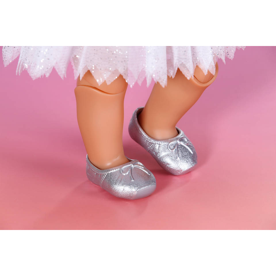 BABY born ballerina zilver glitter pakje