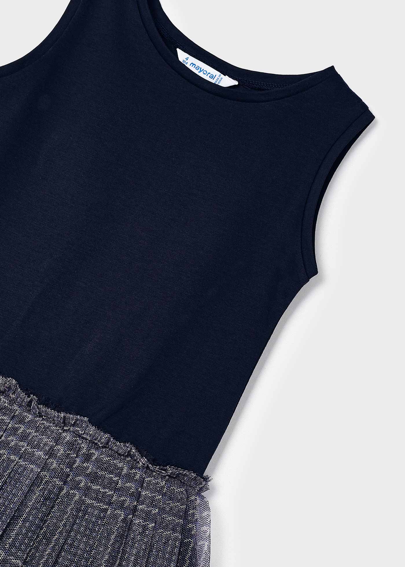 Vestido de tule com suéter para meninas