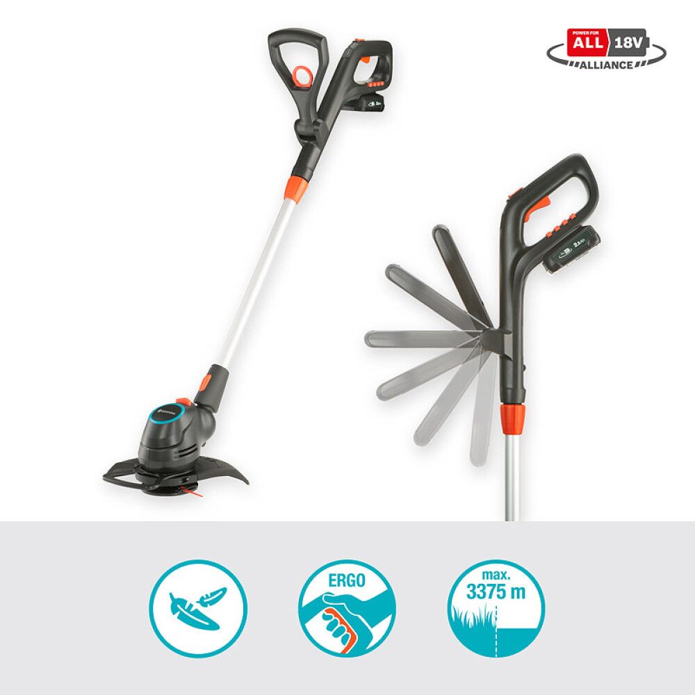 GRESSTRIMMER GARDENA POWERFORALL COMFORTCUT 18V 1X2,5AH