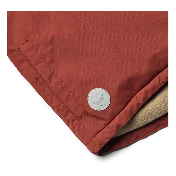 Wheat Anorak Façon Fourrure Matières Recyclées Momo Tech | Rouge