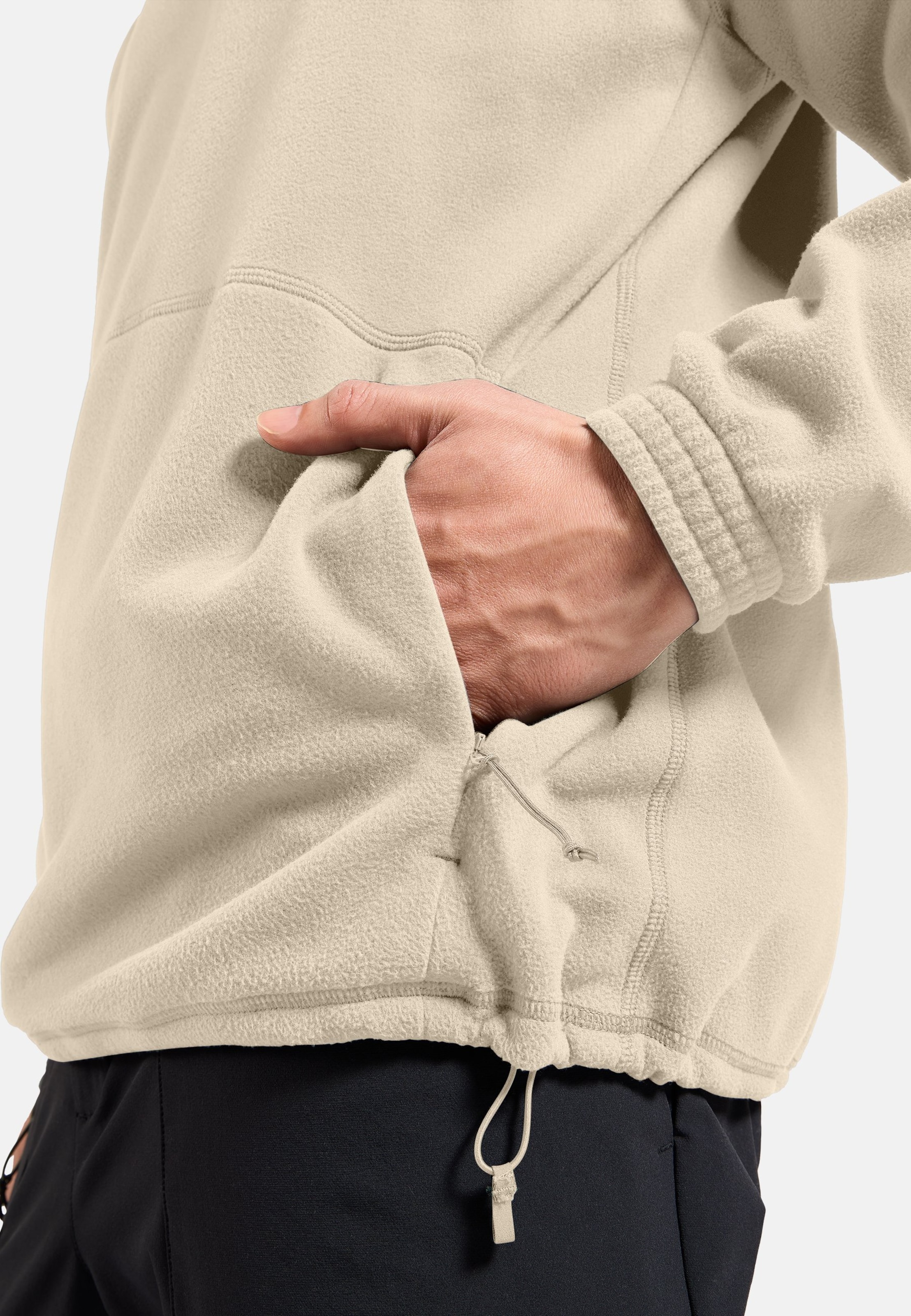 Klassischer Essentials Multisport Mid Layer aus Fleece mit Rundhalsausschnitt in Agate gray