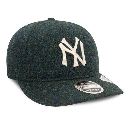New Era New York Yankees Harris Tweed 9Fifty Retro Crown Cap, Navy, M/L