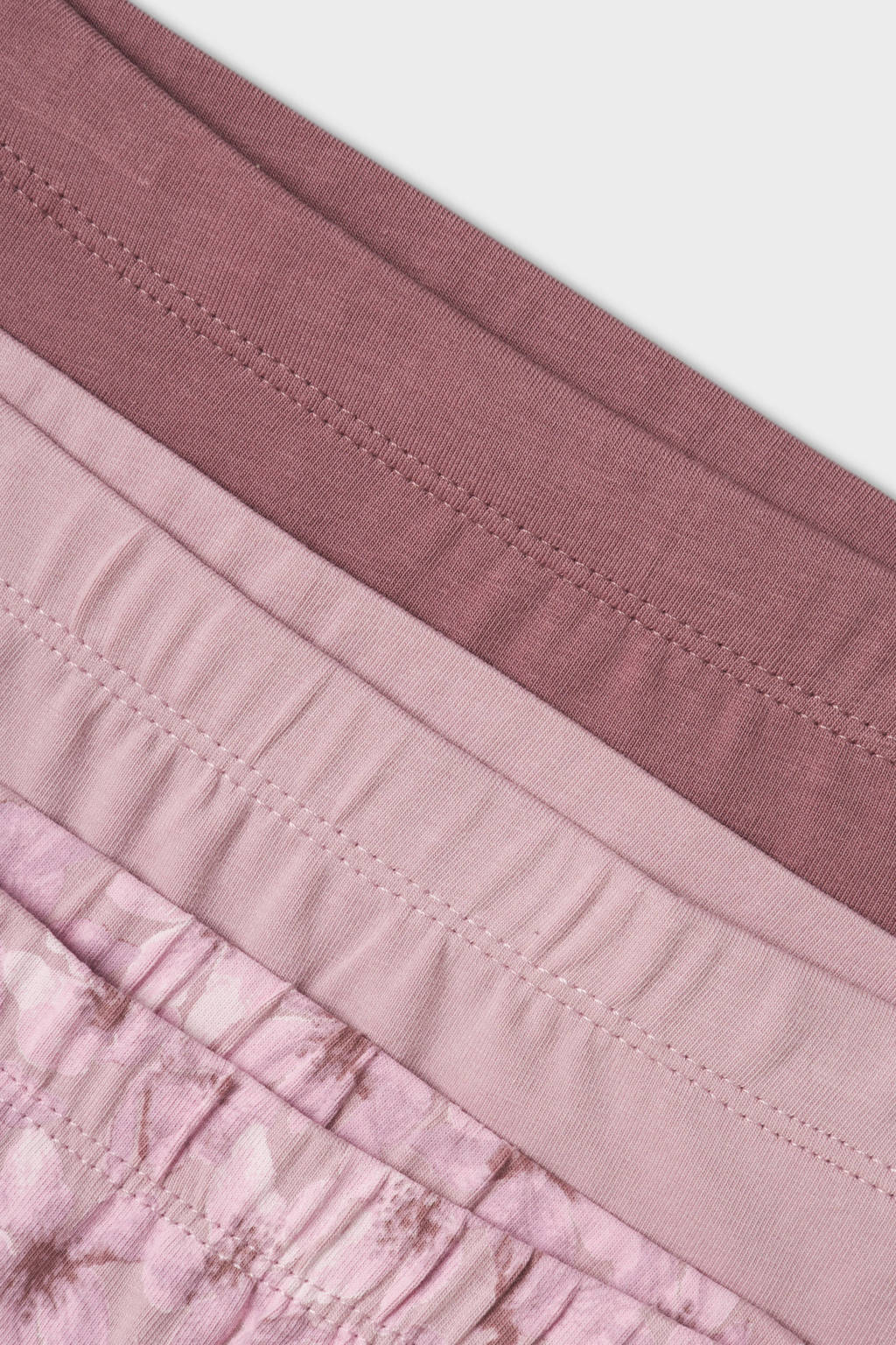 hipster NMFTIGHTS FLOWER - set van 3 paars/mauve