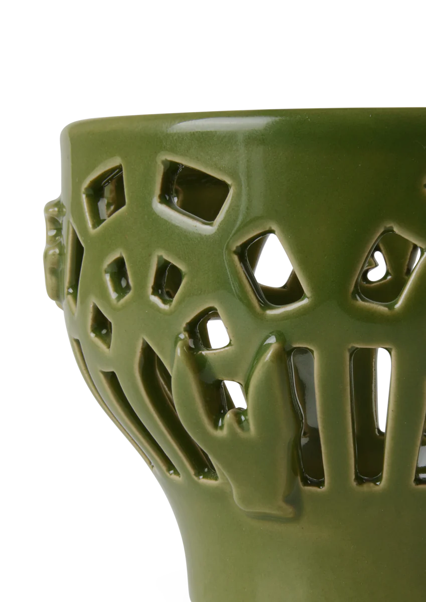 Kähler  Orangery fyrfadsstage, Green Garden - Ø9,5 cm.