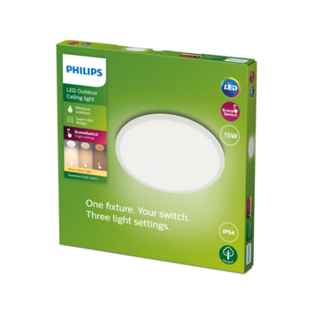 Philips plafonnière superslim wit