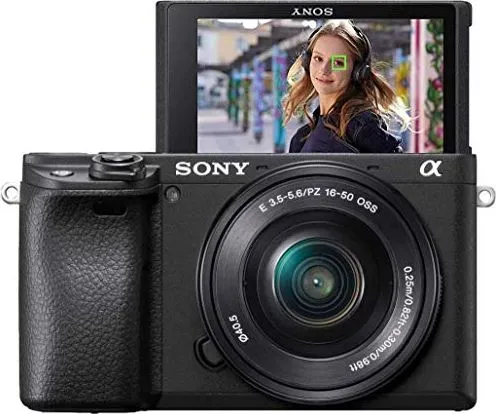 Sony a6400 ILCE-6400L - Digitalkamera - spejlløst - 24.2 MP - APS-C - 4K / 30 fps - 3x optisk zoom 16-50 mm objektiv - Wi-Fi, NFC, Bluetooth - sort