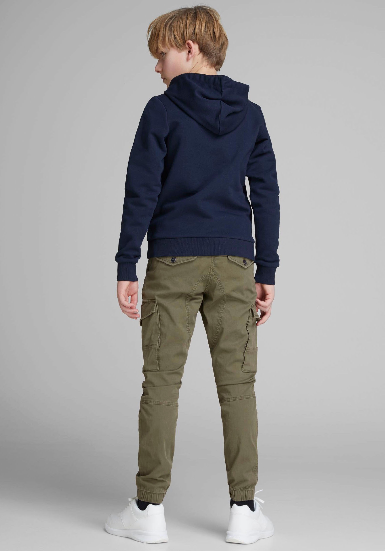 Jack & Jones Junior Cargohose »JPSTPAUL JJFLAKE AKM 542 OLIVE NOOS JNR«