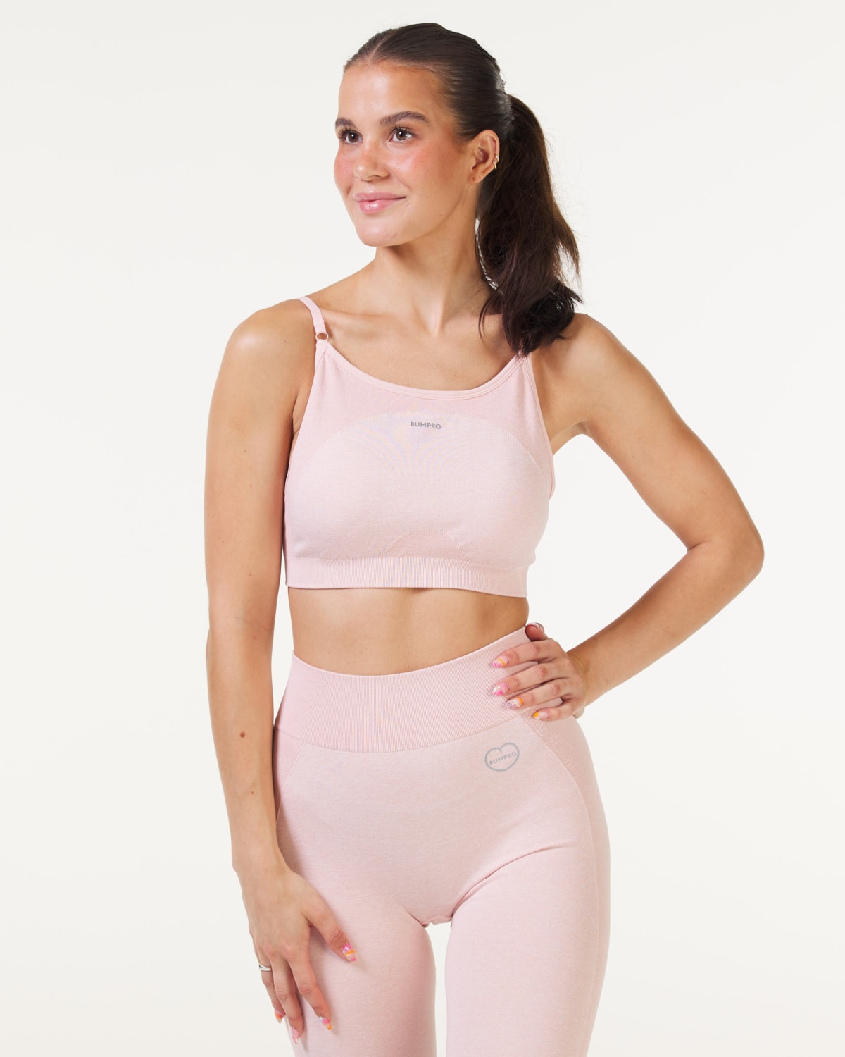 Bumpro Power Up! Bra Pink Melange