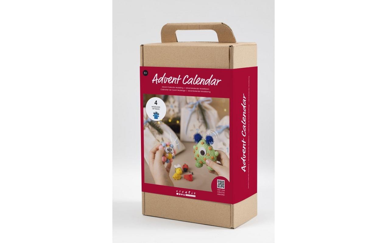 Adventskalender Bastelset Modellieren, 4 StückAdventskalender mit neuen Bastelprojekten