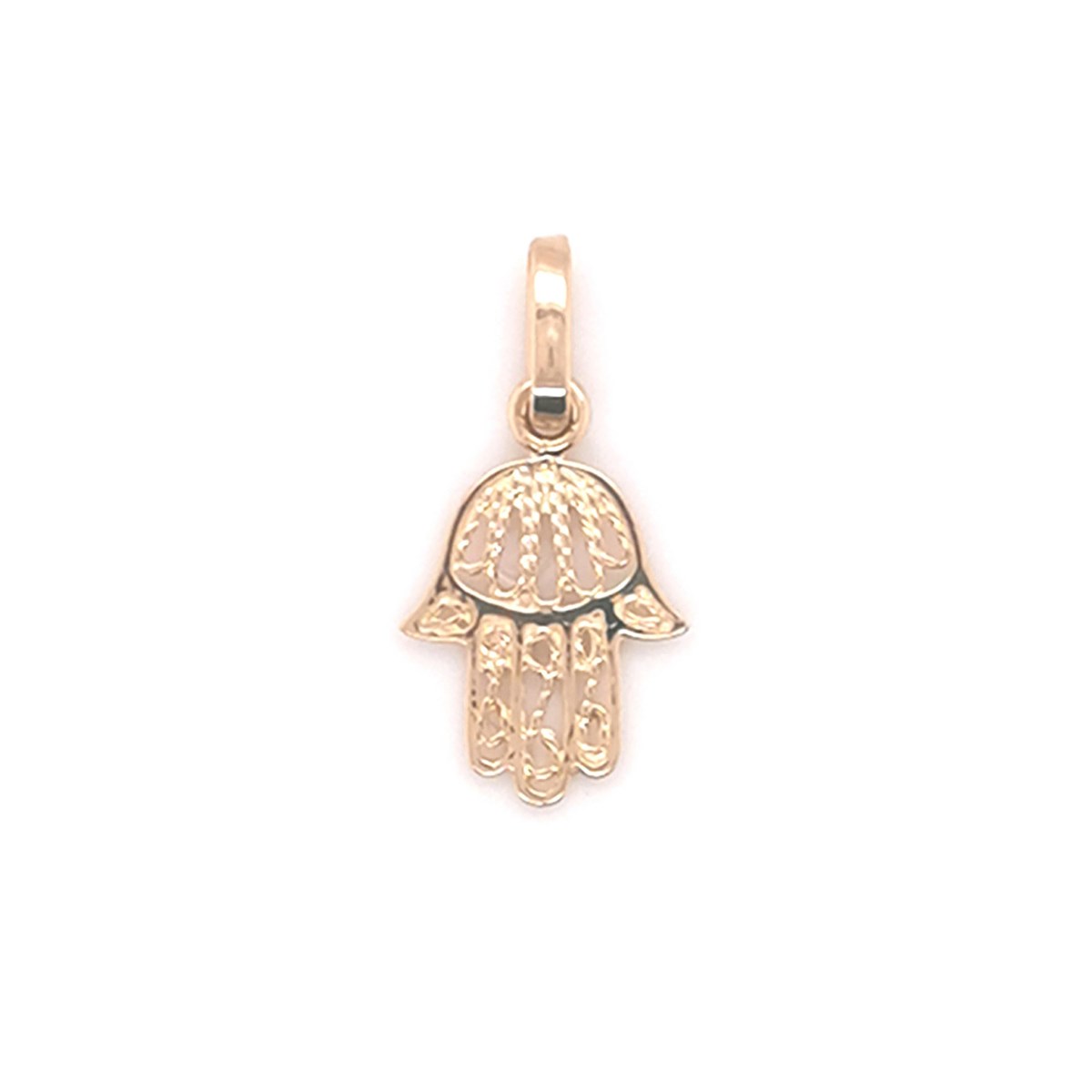 Pendentif main de Fatma or jaune 750/1000