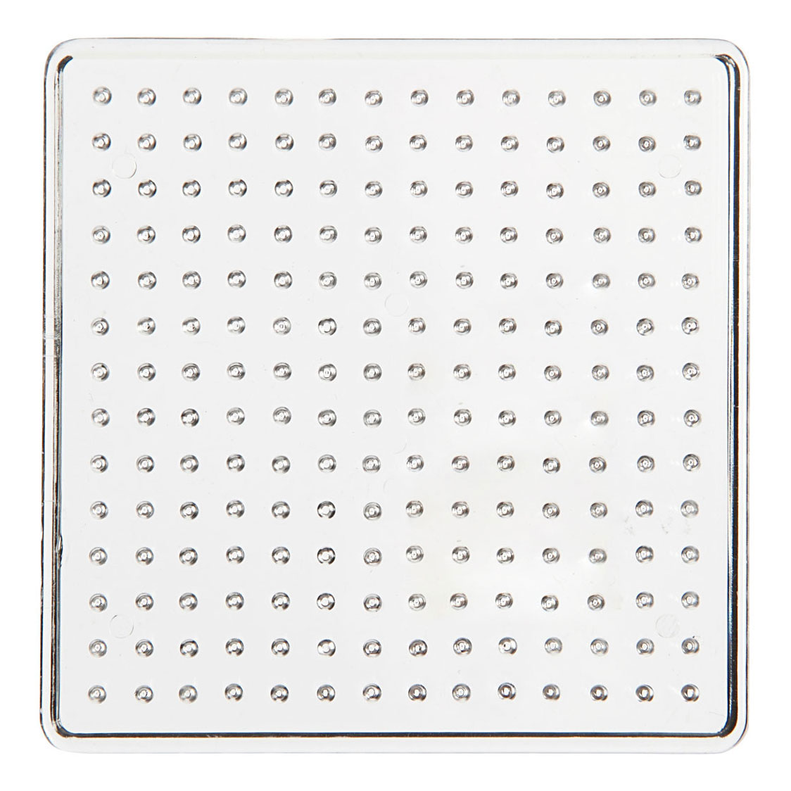 Strijkkralenbordje Helder 7x7cm, 1st.