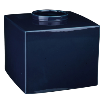 Vaas donker blauw - h25,5xd31cm