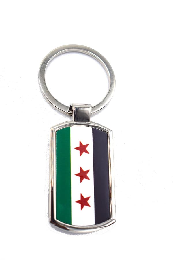 Free Syria flagg nøkkelring