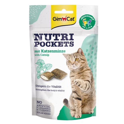 GimCat Nutri Pockets Multi-Vitamin & Katzenminze 60 g