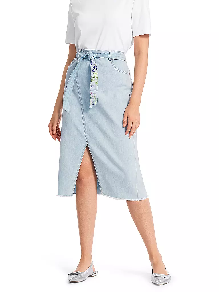 MARC CAIN Jeansrock hellblau